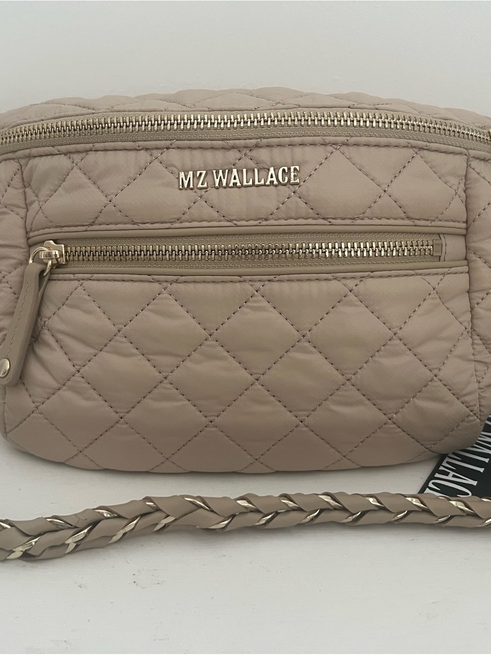 MZ Wallace Small Crosby Crossbody Sling Bag Buff (NWT) - Picture 7 of 11